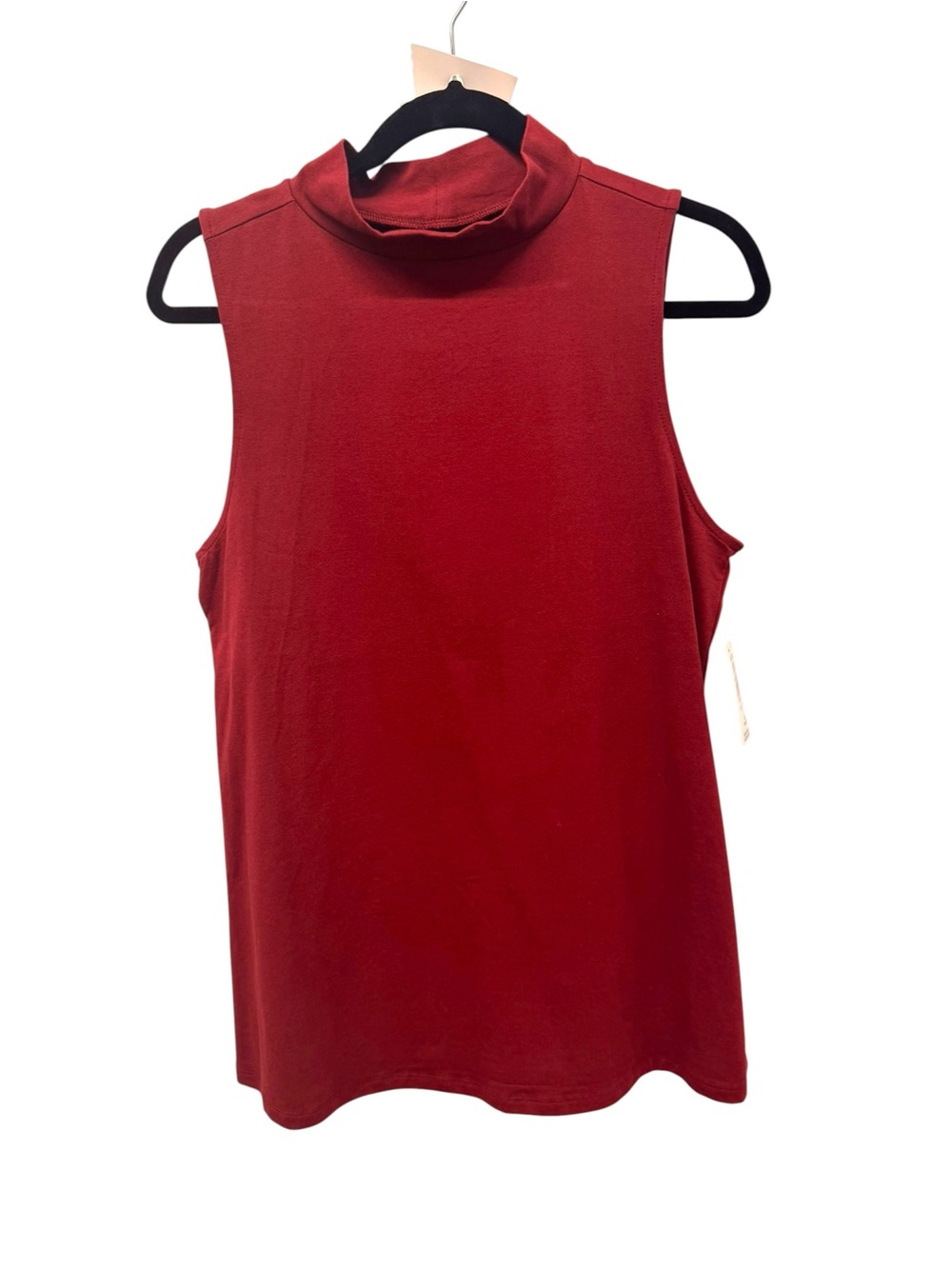 torrid Sleeveless Mock Neck Tank - Deep Red
